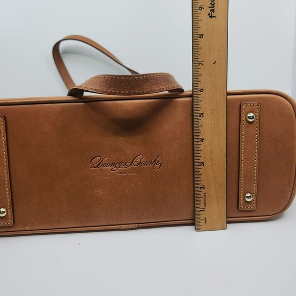 Dooney & Bourke Double Strap Shoulder Tassel Bag Green Patent Leather Purse - Picture 15 of 16